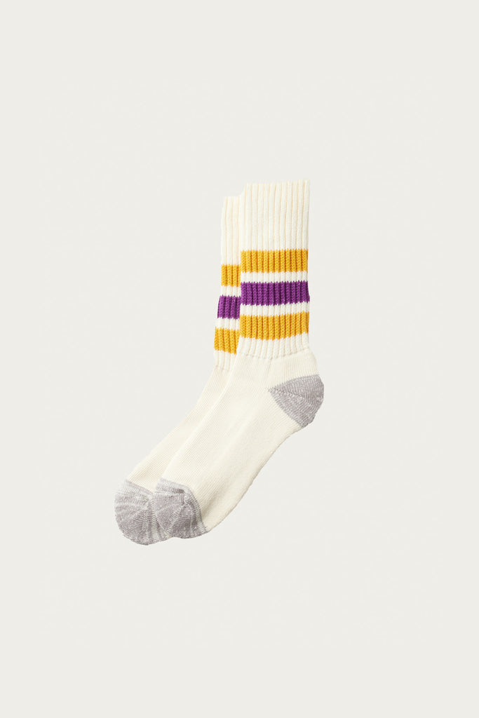 Rototo - Course Ribbed Old School - Yellow/Purple - Canoe Club