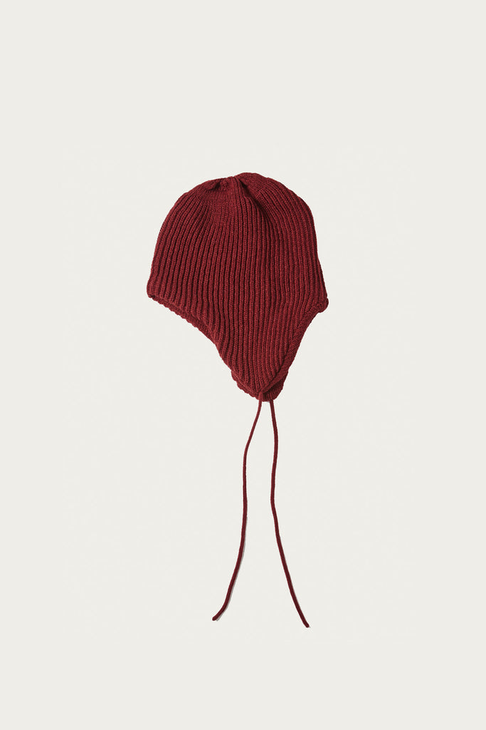 Rototo - Ear Flap Beanie - Maroon - Canoe Club