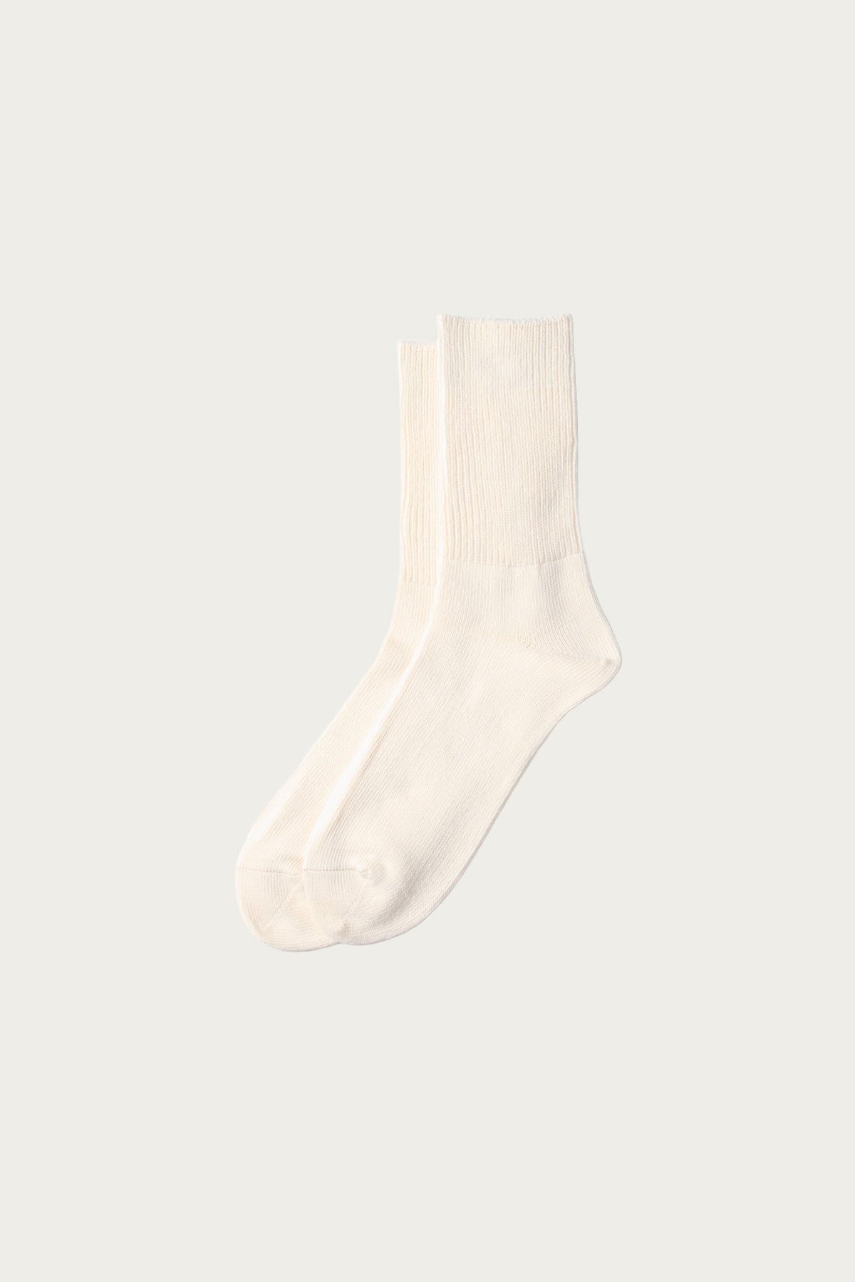 Rototo - Organic Daily 3-Pack Ribbed Crew - Ivory - Canoe Club
