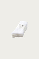 Rototo - Organic Daily 3-Pack Ribbed Crew - White - Canoe Club