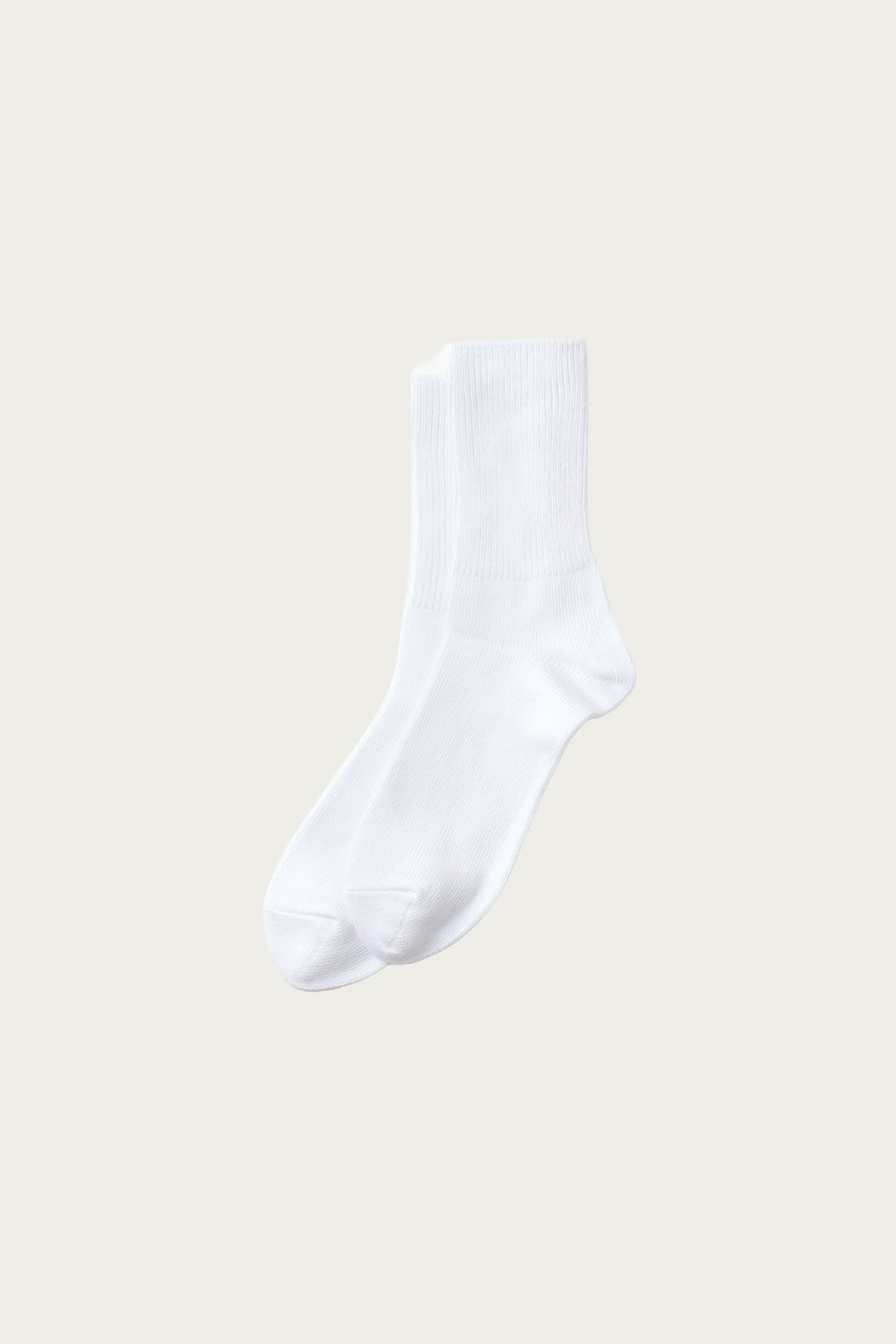 Rototo - Organic Daily 3-Pack Ribbed Crew - White - Canoe Club