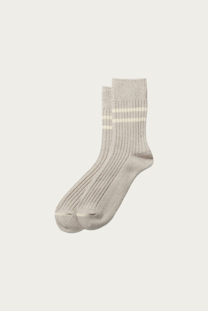 Rototo - Recycled Cotton/Wool Daily 3 Pack - Gray/Off White - Canoe Club