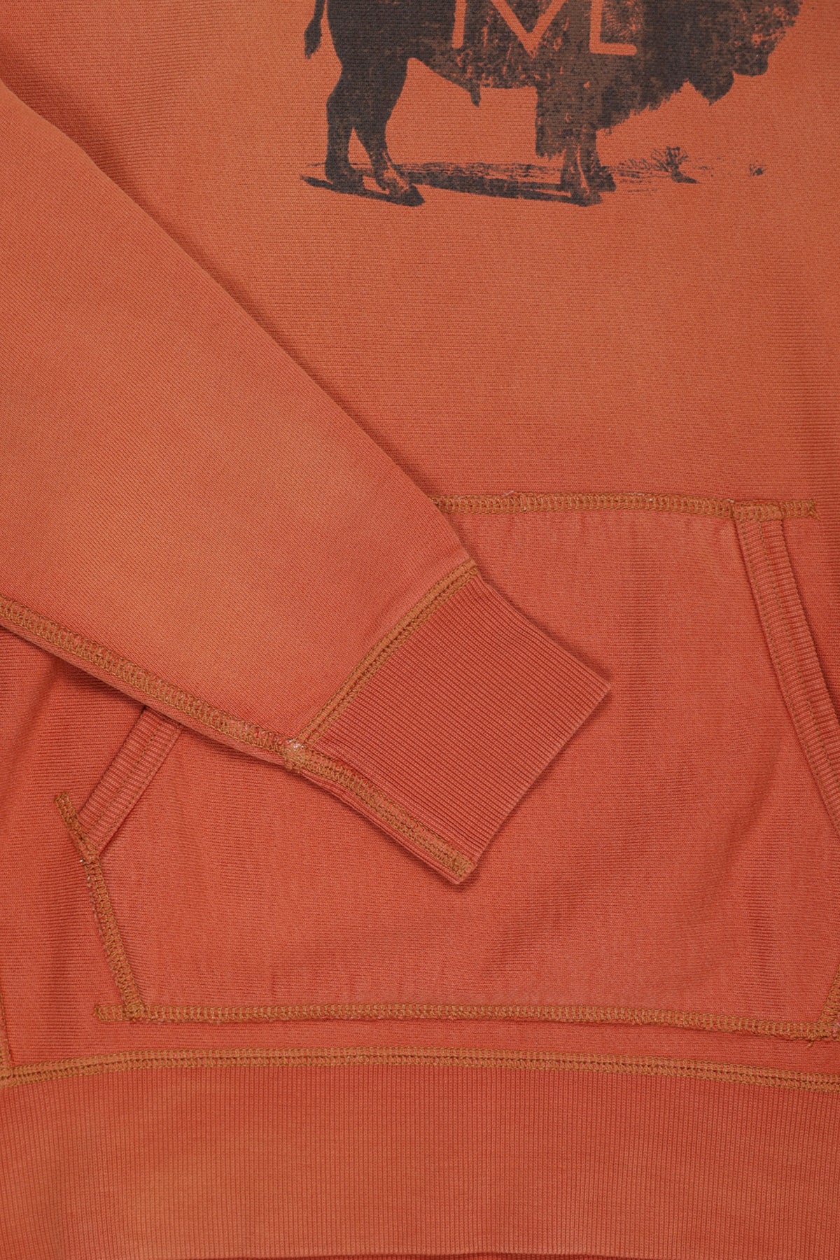 RRL - Bison Hoodie - Vintage Orange - Canoe Club
