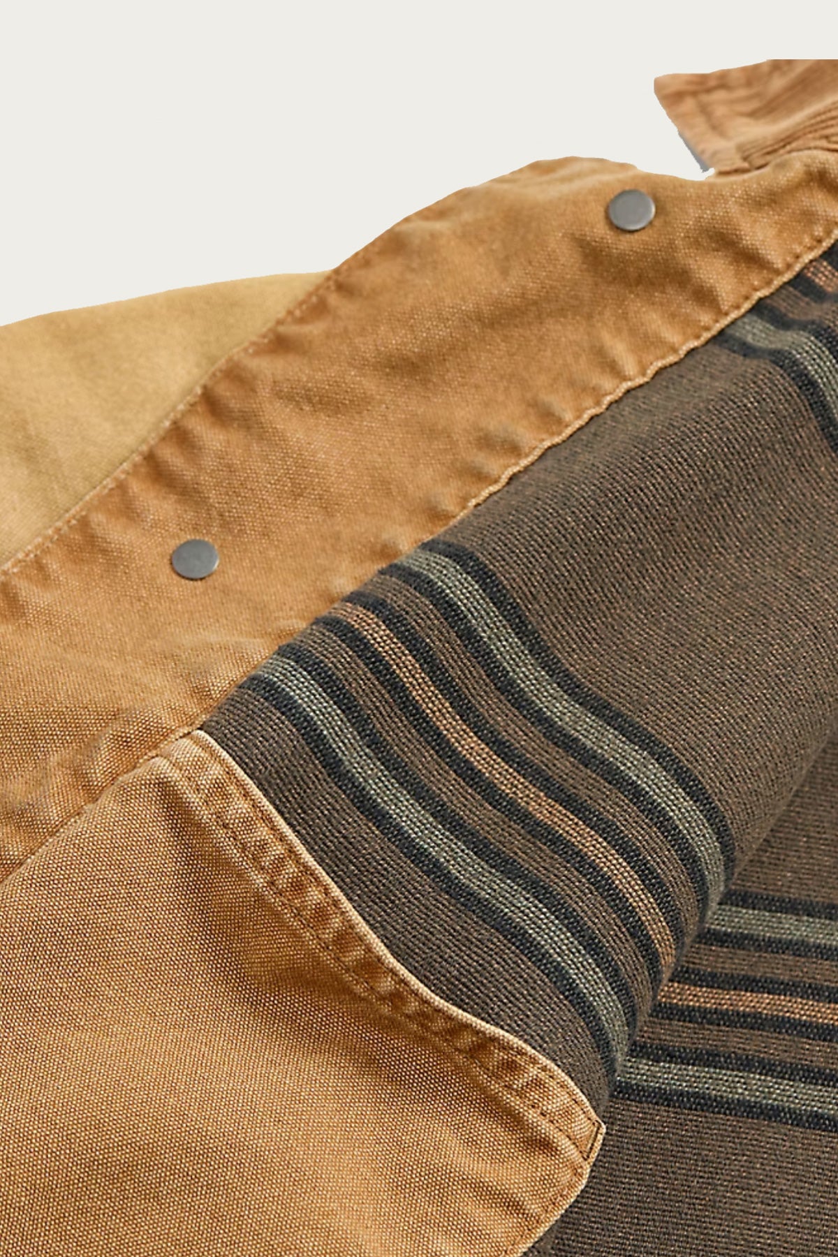 RRL Corduroy-Collar Canvas Jacket | Vintage Khaki | Canoe Club