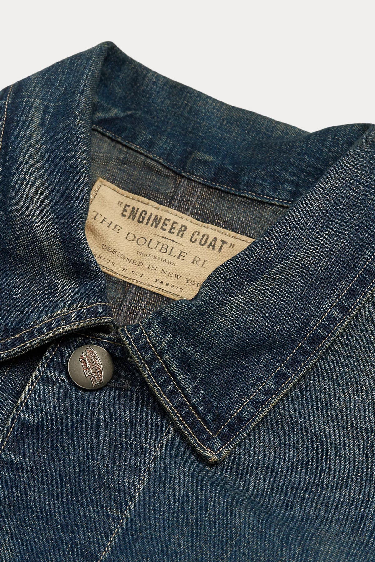 Cotton-Linen Denim Engineer Jacket - Torrington Wash