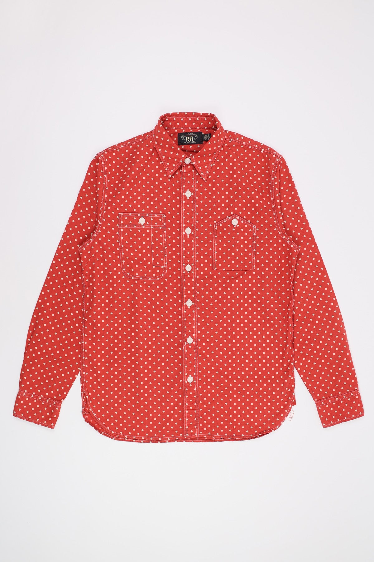 RRL - Cotton Plainweave Longsleeve - Red - Canoe Club