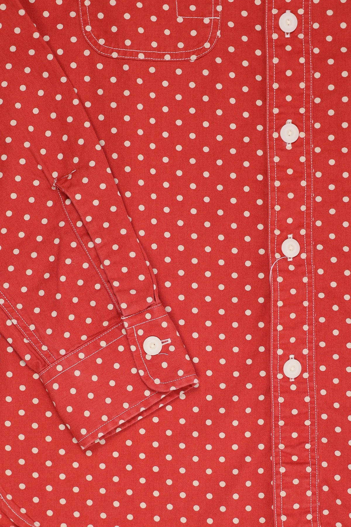 RRL - Cotton Plainweave Longsleeve - Red - Canoe Club