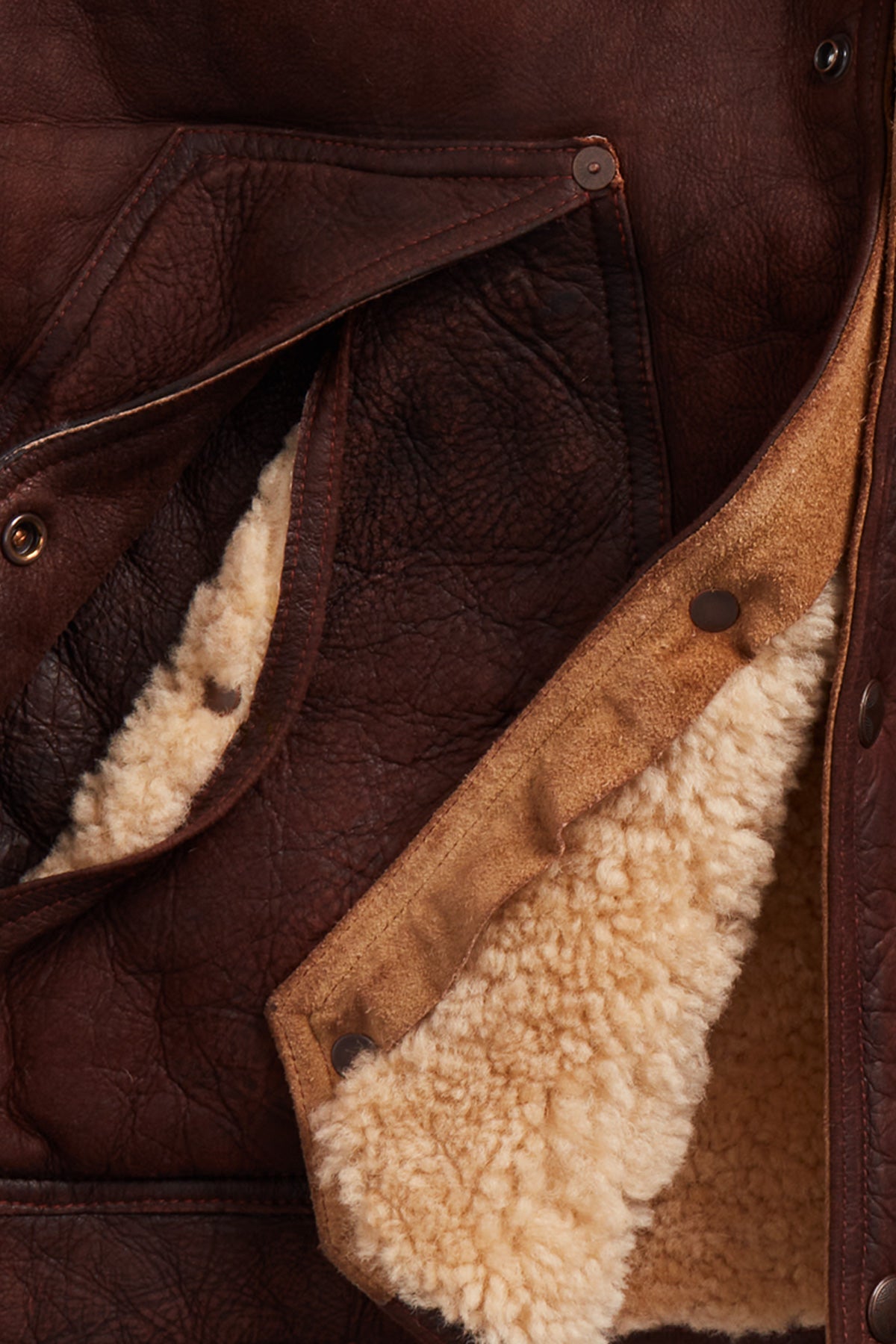 RRL - Leather Vest - Brown - Canoe Club