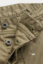 RRL - Distressed Herringbone Carpenter Pant - Olive - Canoe Club