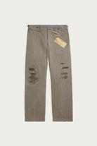 RRL - Distressed Herringbone Twill Field Pant - Faded Grey - Canoe Club