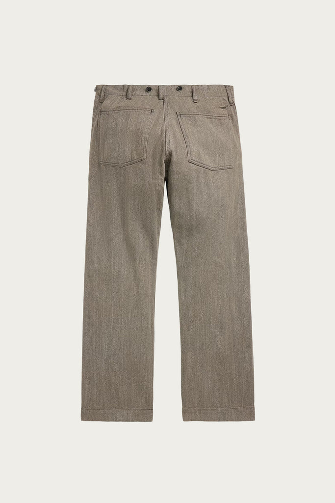 RRL - Distressed Herringbone Twill Field Pant - Faded Grey - Canoe Club