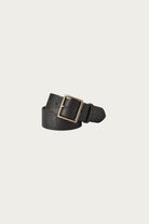 RRL - Distressed Leather Belt - Vintage Black - Canoe Club