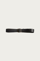 RRL - Distressed Leather Belt - Vintage Black - Canoe Club