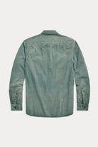 RRL - Distressed Twill Workshirt - Service Green - Canoe Club