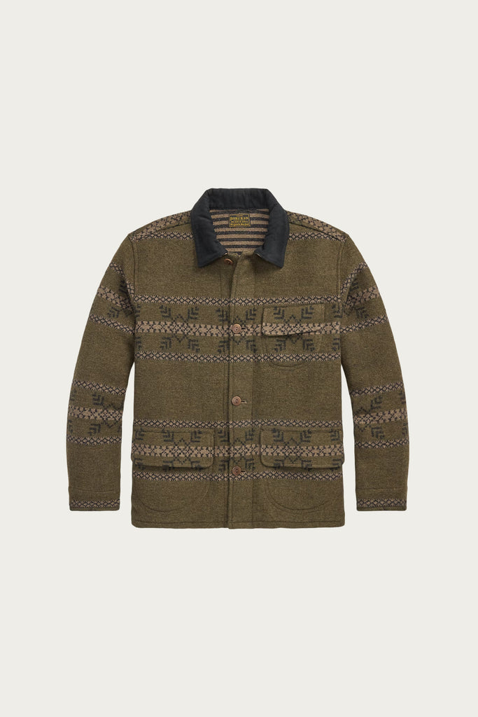 RRL - Double-Faced Jacquard Jacket - Vintage Brown Mix - Canoe Club