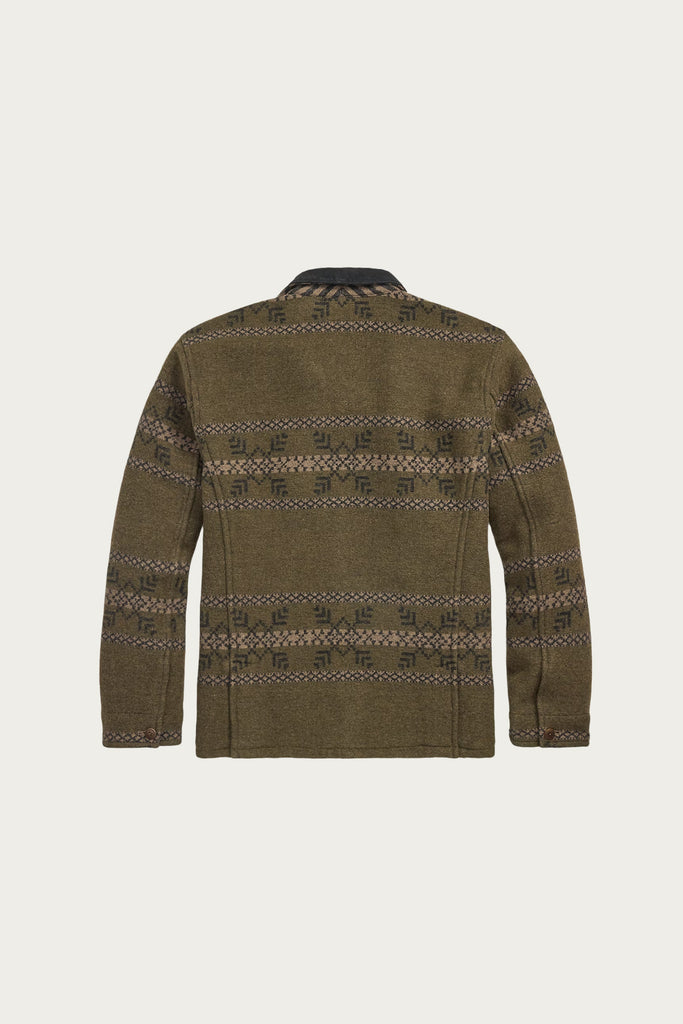 RRL - Double-Faced Jacquard Jacket - Vintage Brown Mix - Canoe Club