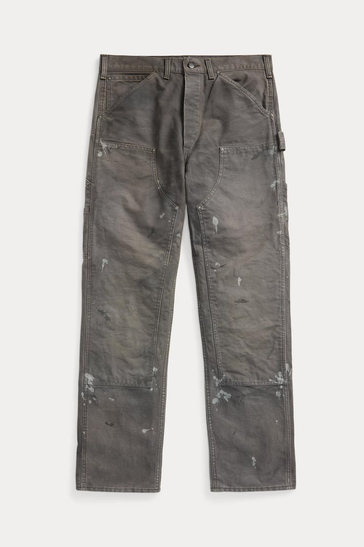 RRL - Engineer Fit Distressed Canvas Pants - Distressed Grey - Canoe Club