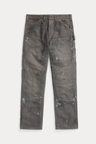 RRL - Engineer Fit Distressed Canvas Pants - Distressed Grey - Canoe Club