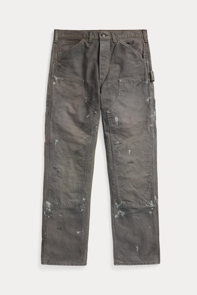 RRL - Engineer Fit Distressed Canvas Pants - Distressed Grey - Canoe Club