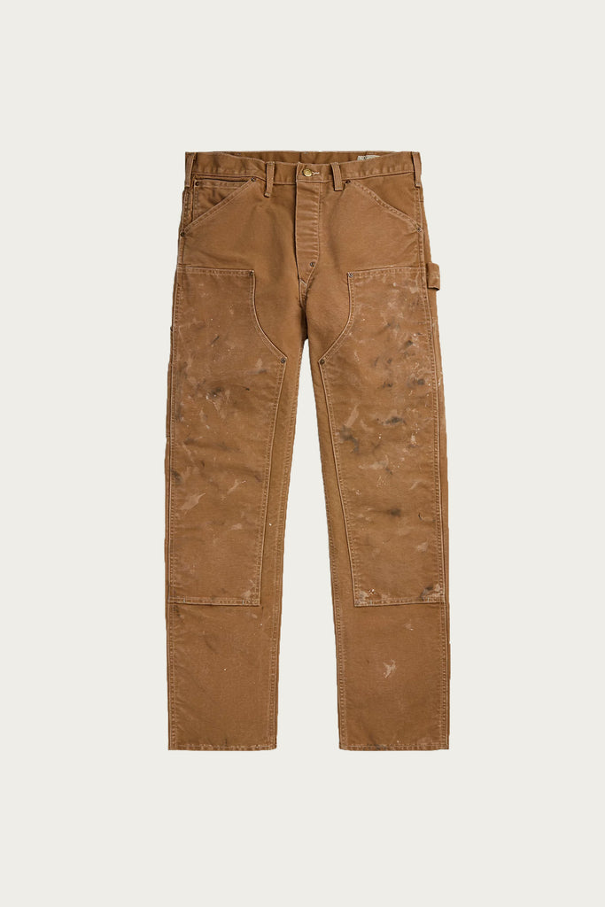 RRL - Engineer Fit Distressed Carpenter Pant - Khaki - Canoe Club