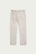 RRL - Engineer Fit Repaired Carpenter Pant - Destroyed & Repaired Cream - Canoe Club