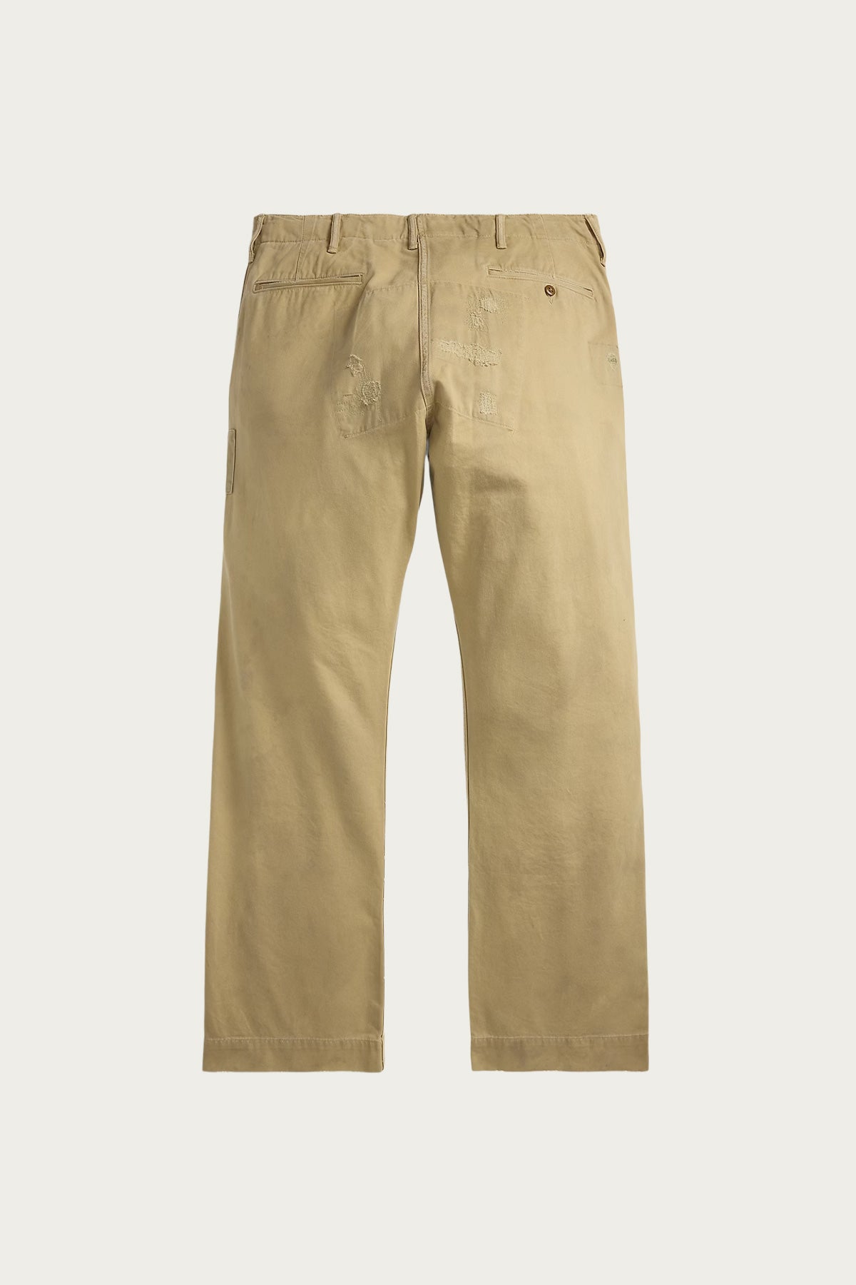 RRL - Field Chino Pants w/ Repairs - New Military Khaki - Canoe Club