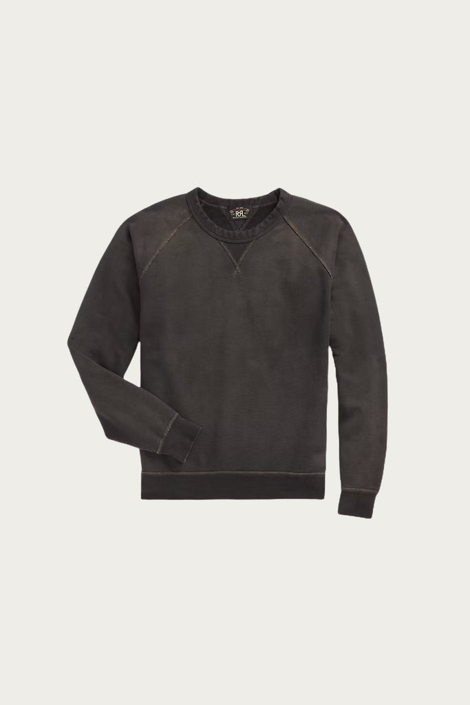 RRL - French Terry Crewneck - Black Indigo - Canoe Club