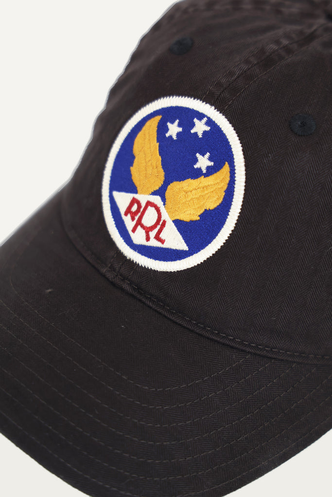 RRL - Garment-Dyed Twill Ball Cap - Black - Canoe Club