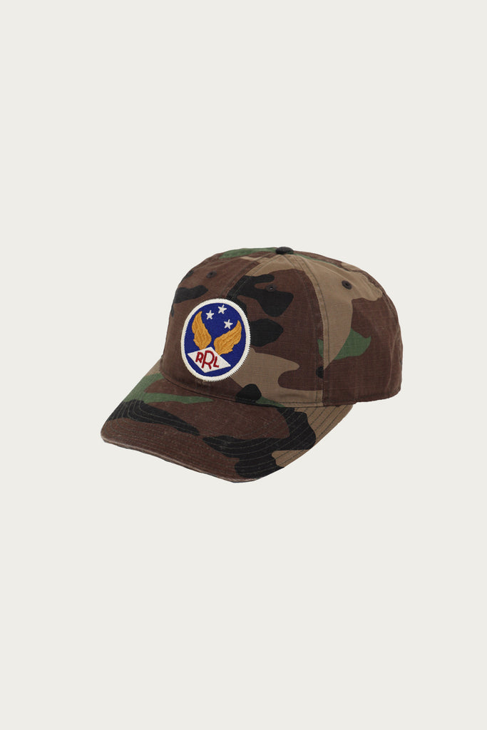 RRL - Garment-Dyed Ripstop Ball Cap - Camo - Canoe Club