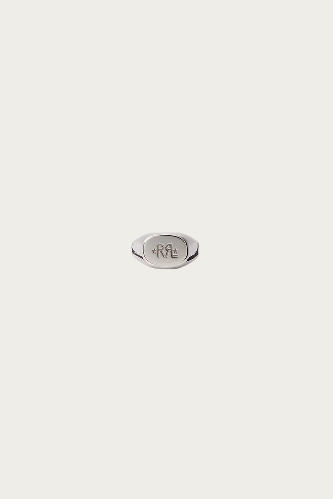 RRL - Handmade Sterling Silver Signet Ring - Silver - Canoe Club