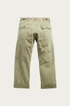 RRL - Flat Front Cotton Herringbone Army Utility Pant - Brewster Green - Canoe Club