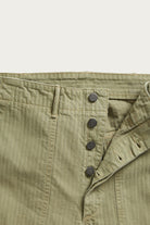 RRL - Flat Front Cotton Herringbone Army Utility Pant - Brewster Green - Canoe Club