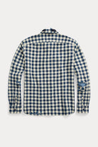 RRL - Indigo Checked Linen-Cotton Workshirt - Indigo/Cream - Canoe Club