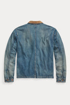 RRL - Indigo Cotton-Linen Denim Work Jacket - Repaired Campton Wash - Canoe Club