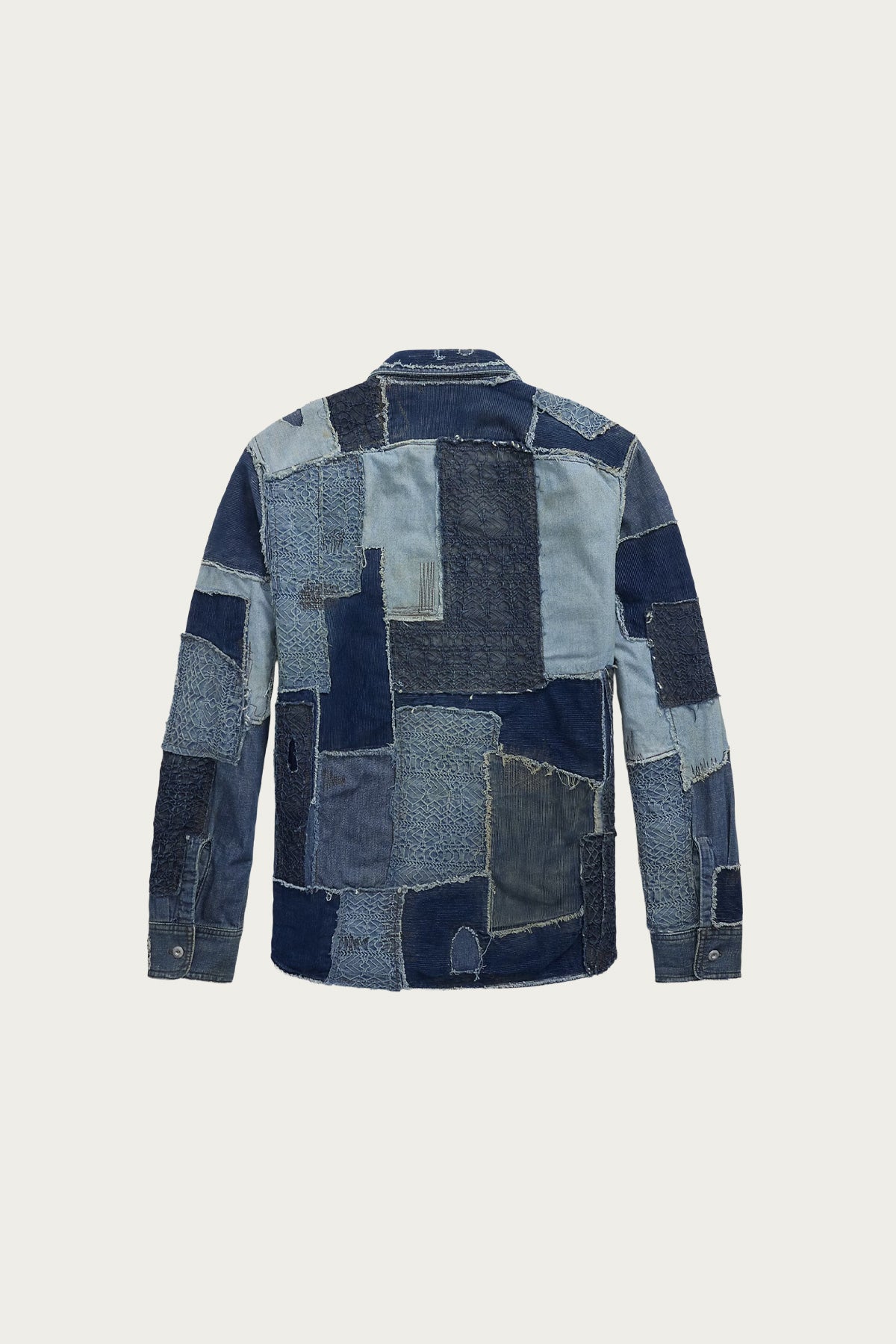 RRL - Denim Patchwork Shirt - Indigo Blue - Canoe Club