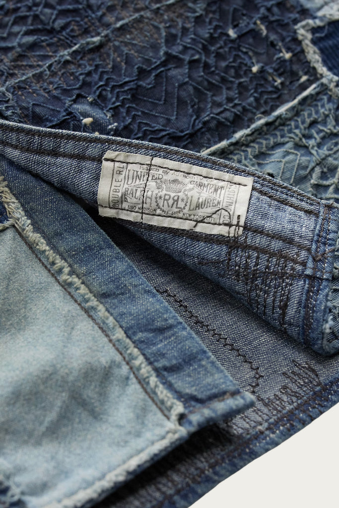 RRL - Denim Patchwork Shirt - Indigo Blue - Canoe Club