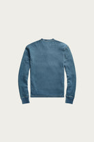 RRL - Indigo Jacquard-Knit Henley Shirt - Washed Blue Indigo - Canoe Club