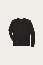 RRL - Indigo Jersey Henley Shirt - Sulfur Black - Canoe Club