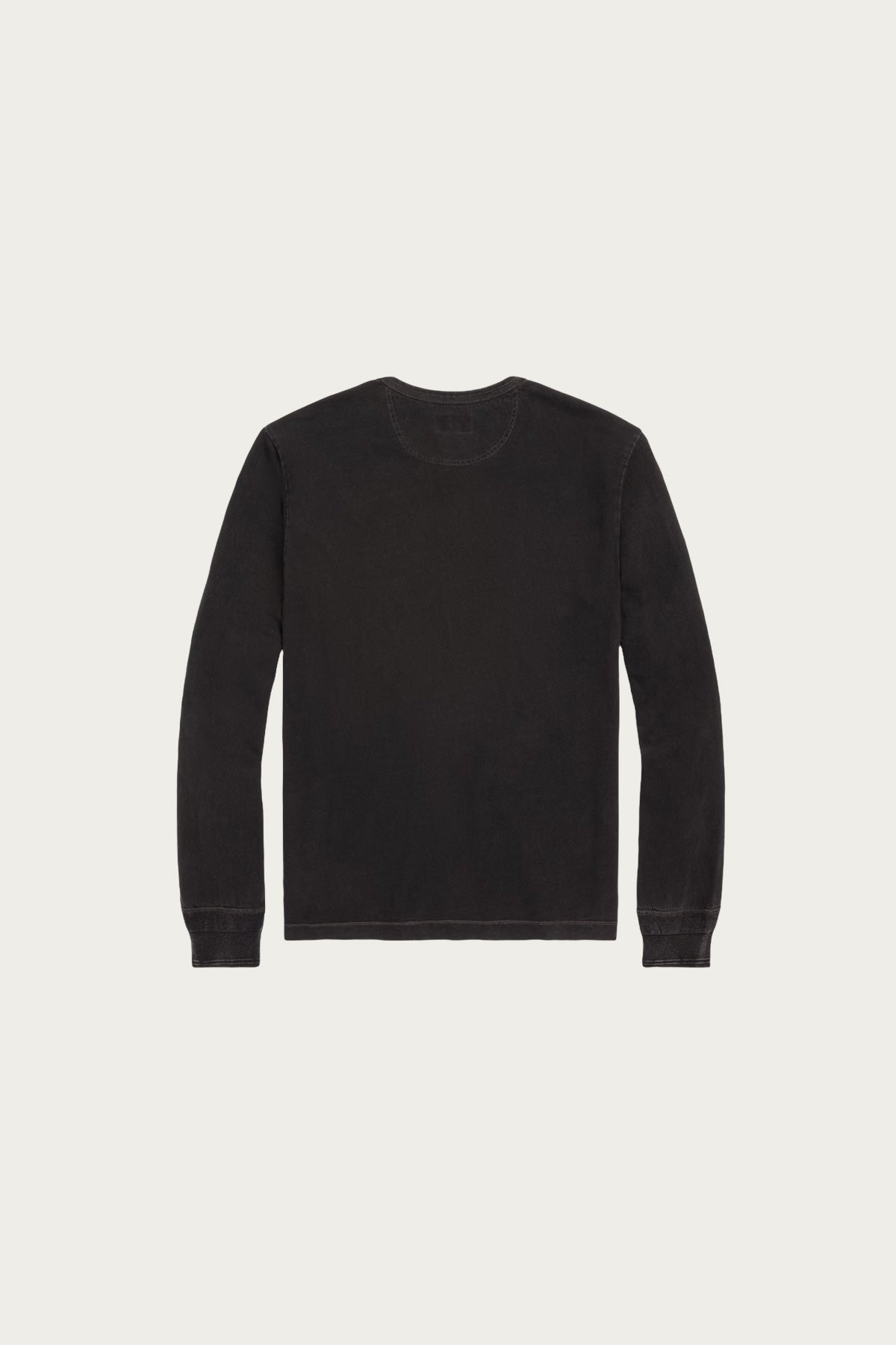 RRL - Indigo Jersey Henley Shirt - Sulfur Black - Canoe Club