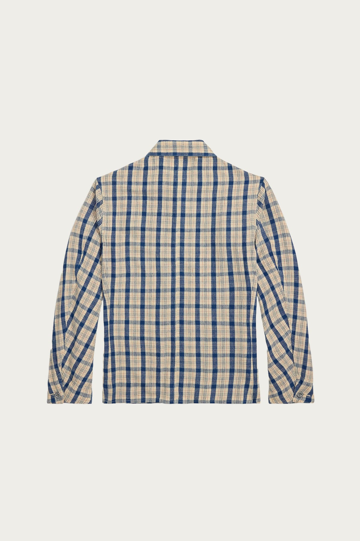 RRL - Indigo Plaid Twill Engineer Jacket - Indigo Plaid Multi - Canoe Club