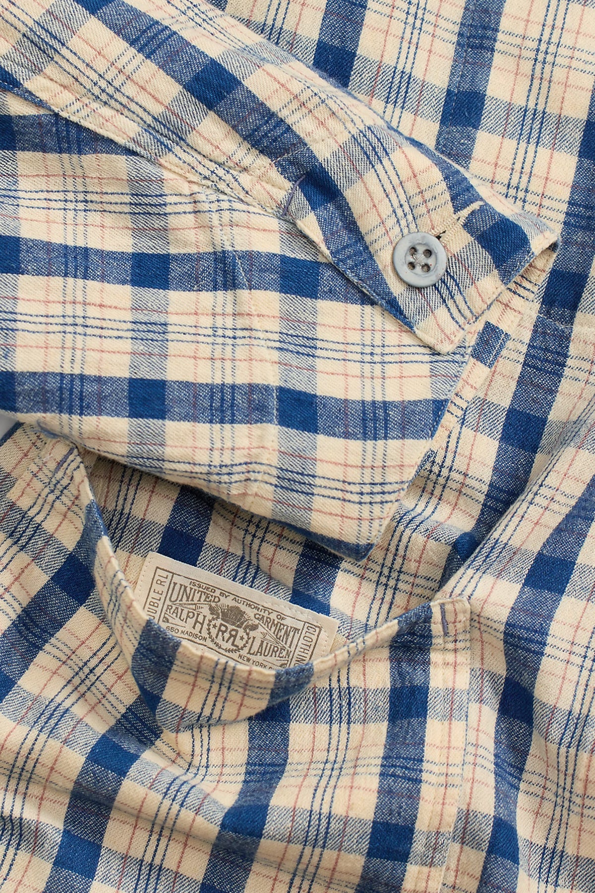 RRL - Indigo Plaid Twill Engineer Jacket - Indigo Plaid Multi - Canoe Club
