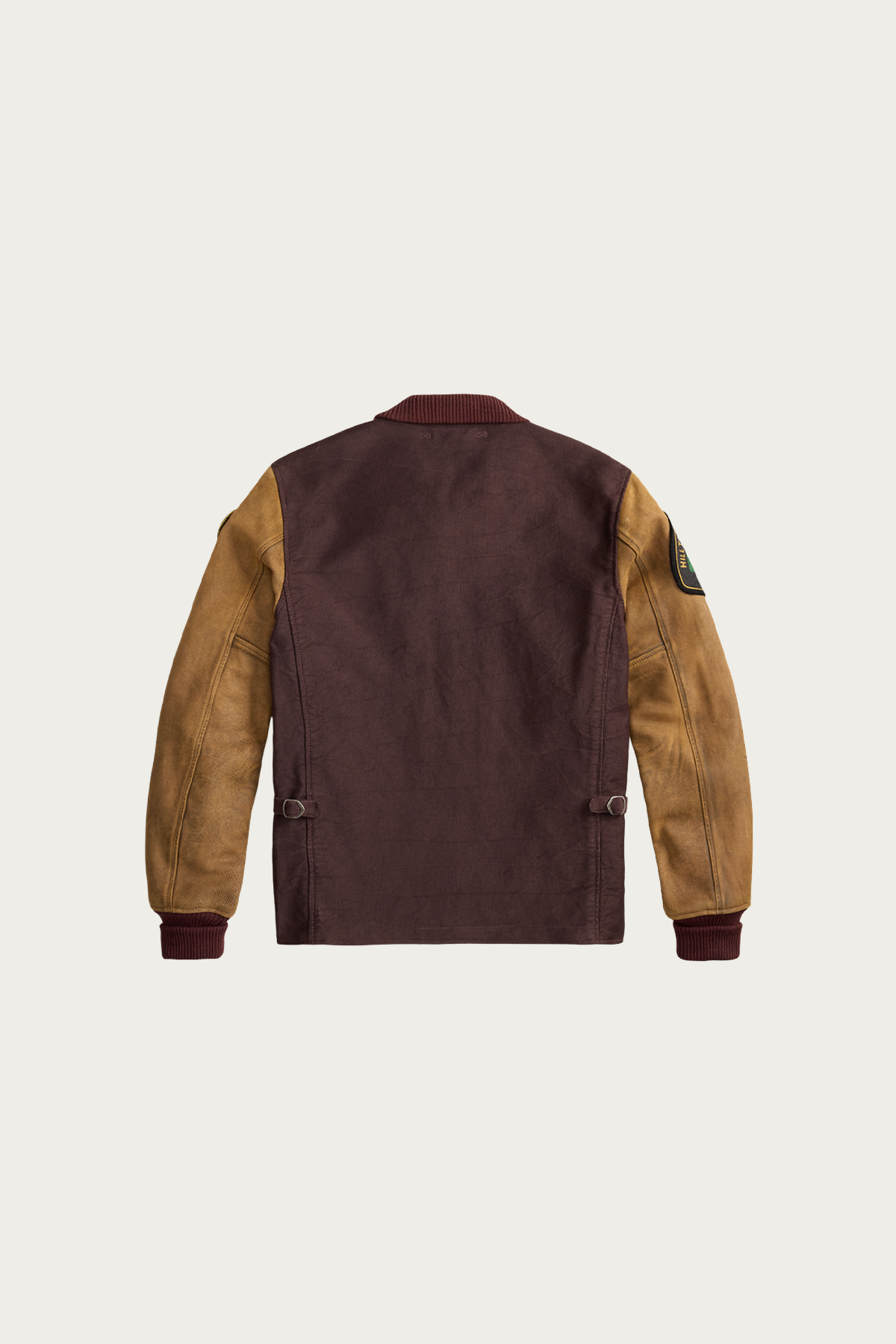 RRL - Leather-Sleeve Baseball Jacket - Vintage Burgundy - Canoe Club