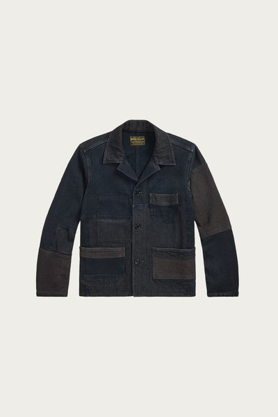 RRL Limited-Edition Indigo Patchwork Jacket | Indigo | Canoe