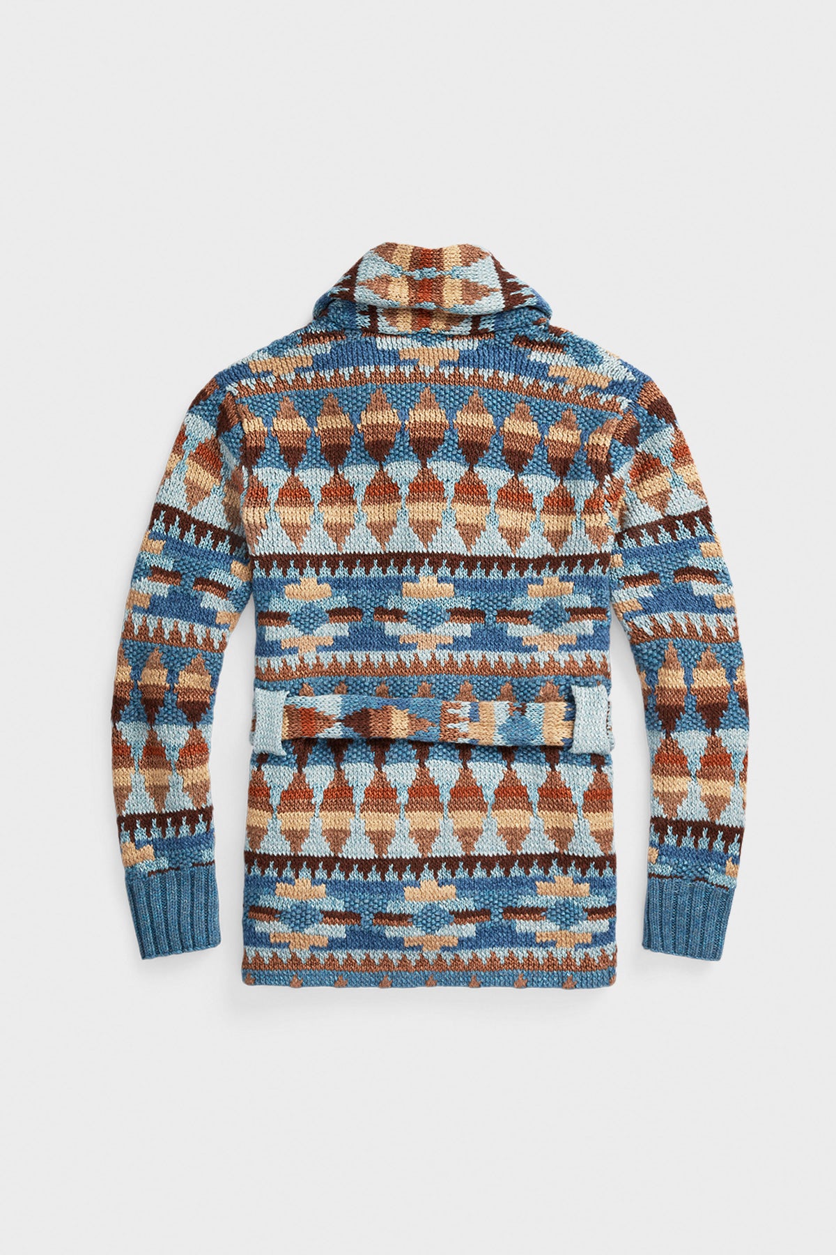 RRL - Cotton/Linen/Silk Cardigan - Blue/Multi - Canoe Club