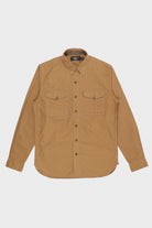 RRL - Longsleeve Cotton Canvas Seattle Workshirt - Tan - Canoe Club