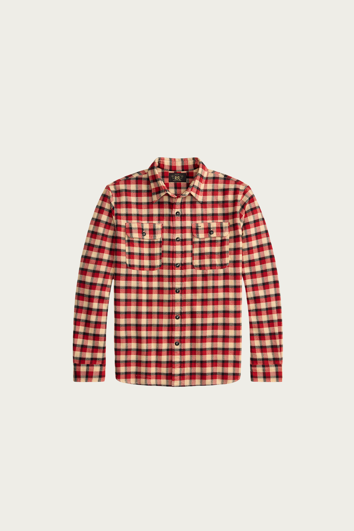 RRL - Long-Sleeve Cotton Matlock Sport Shirt - Red/Cream - Canoe Club