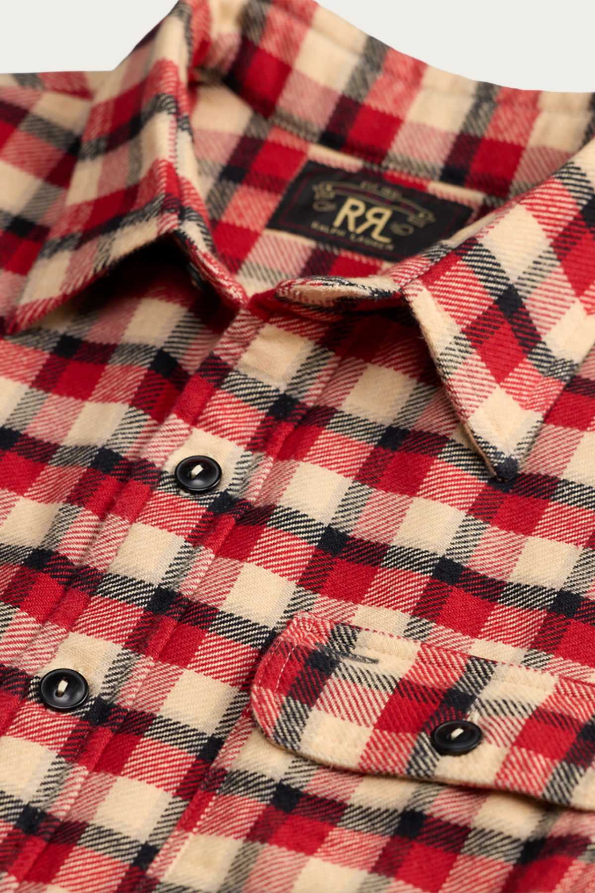 RRL - Long-Sleeve Cotton Matlock Sport Shirt - Red/Cream - Canoe Club