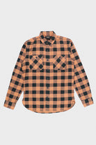 RRL - Longsleeve Cotton/Chamois Hercules Workshirt - Coral/Black - Canoe Club