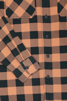 RRL - Longsleeve Cotton/Chamois Hercules Workshirt - Coral/Black - Canoe Club