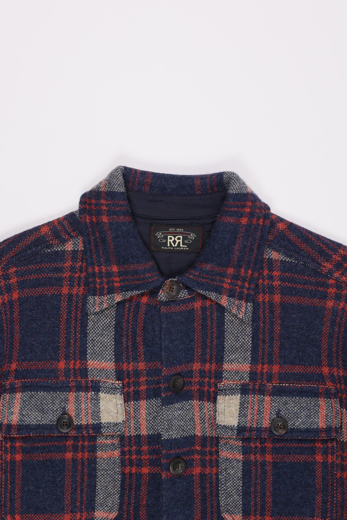 シャツ RRL rrl-longsleeve-wool-cotton-